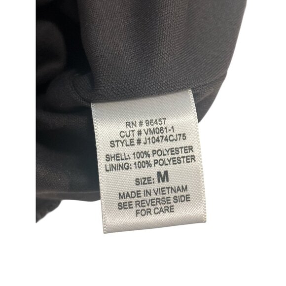 Floral Sequin Halter Dress Black Rose Print Sleeveless Party Dress Size M - Picture 5 of 7